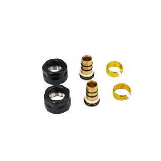 Złączki zaciskowe P.M.H. do miedzi fi15 (zestaw 2 sztuk) - chrom