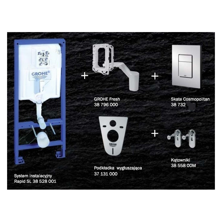 Stelaż podtynkowy Grohe Fresh Rapid SL Skate Cosmopolitan 5w1 do WC wiszącego - promocja 5:1