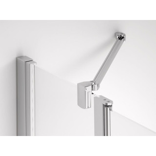 Ścianka SanSwiss Ronal PUR szer. 300-1000 mm, montaż bezprofilowy, szkło przeźroczyste- sanitbuy.pl