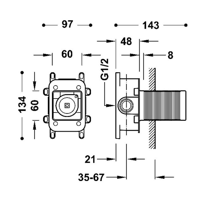 Bateria Max-Tres bidetowa jednouchwytowa z korkiem automatycznym- sanitbuy.pl