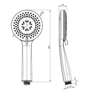 Deante Bateria kuchenna z wyciąganą wylewką