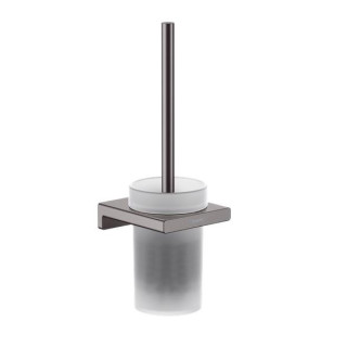 Pojemnik ze szczotką wc Hansgrohe Logis - nikiel szczotkowany, 40522820