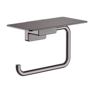 Szczotka toaletowa Hansgrohe AddStoris z pojemnikiem ścienna - czarny chrom szczotkowany