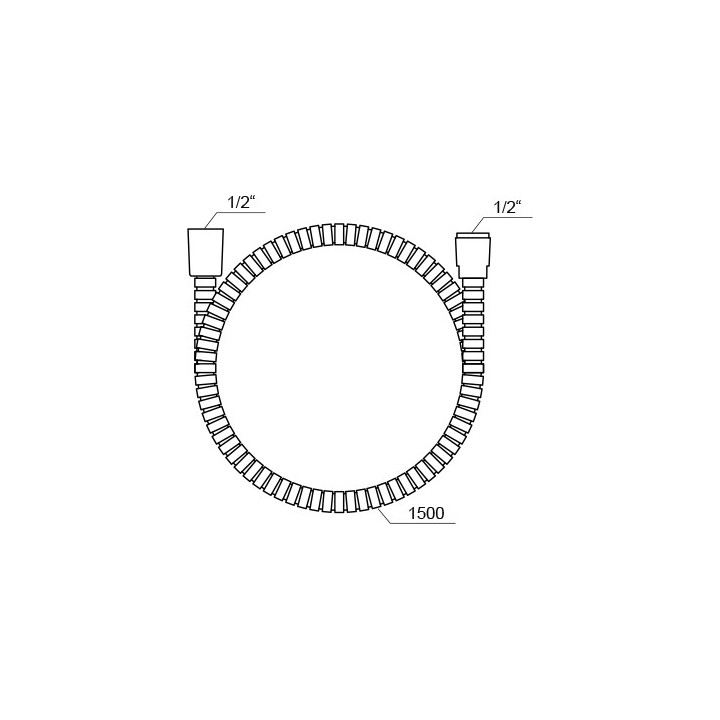 Wąż prysznicowy Ravak SilverShine 150cm, chrom
