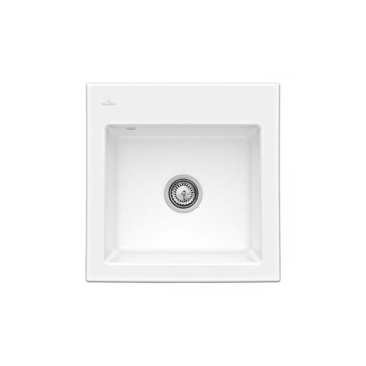 Zlewozmywak ceramiczny Do zabudowy 100x51 cm Villeroy & Boch SUBWAY 60 XL - komora po lewej - White Alpin