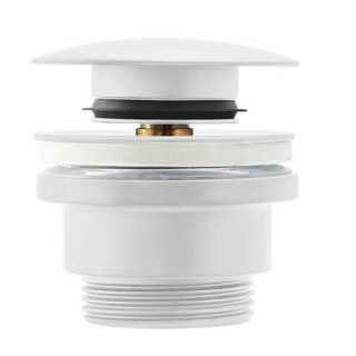 Korek umywalkowy klik-klak Rea uniwersalny - czarny mat