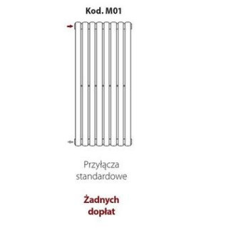 Grzejnik Irsap Piano Pionowy 52x23,2 cm - biały- sanitbuy.pl