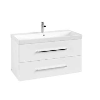 Szafka podumywalkowa Villeroy & Boch Avento kryształowy szary, 96,7 x 52 x 44,7 cm, 2 szuflady- sanitbuy.pl