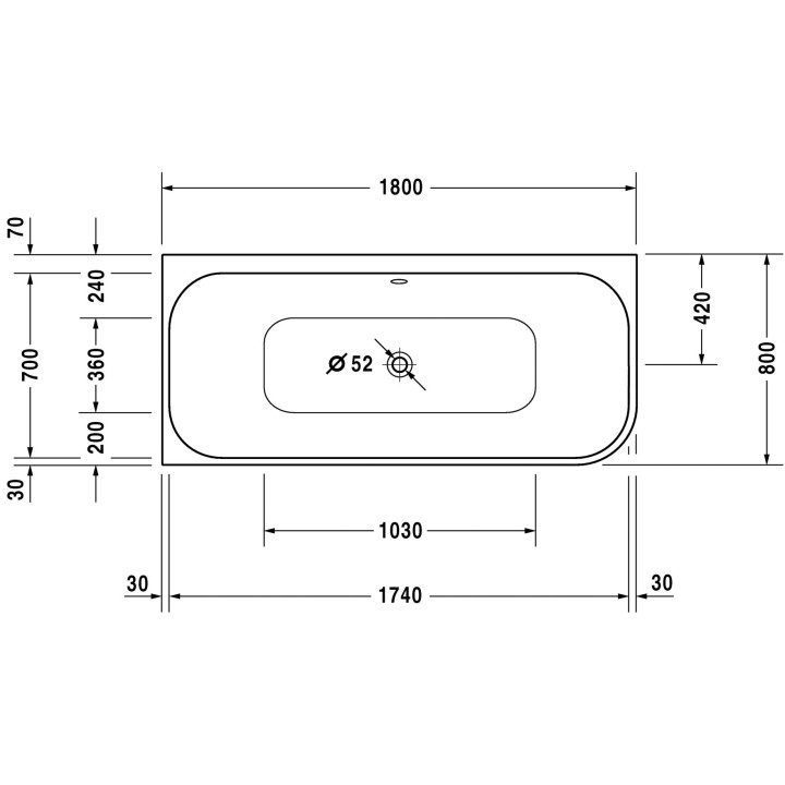 Wanna Duravit Darling New narożna prawa 190x90 cm, z obudową akrylową i stelażem