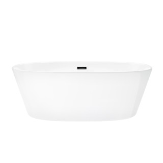 Wanna wolnostojąca Corsan Salina 160 cm z wykończeniem czarnym