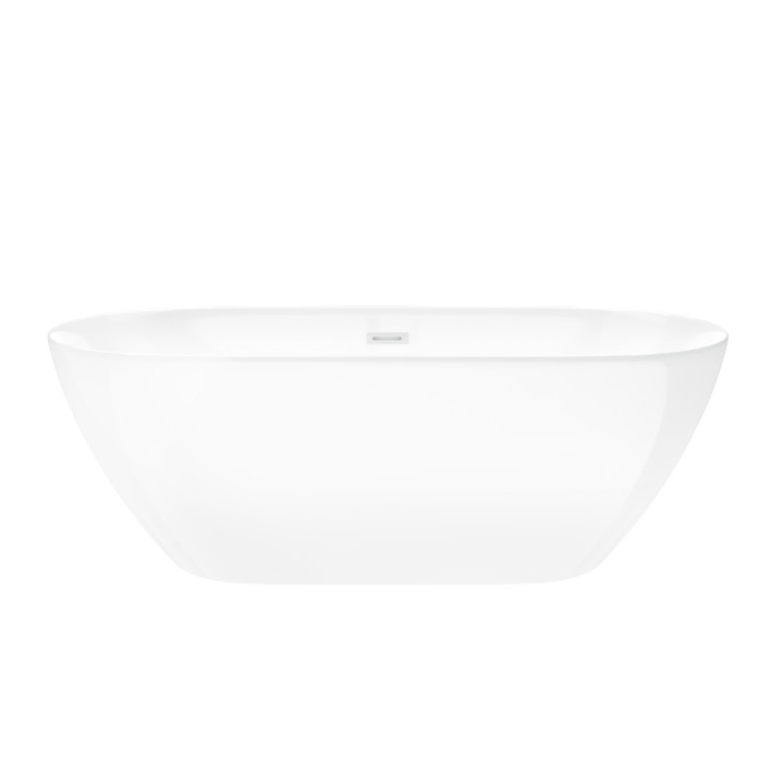 Wanna wolnostojąca Corsan Olvena 170 cm z wykończeniem białym - biała