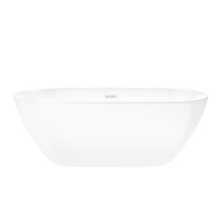 Wanna wolnostojąca Corsan Olvena 160 cm z wykończeniem białym - biała