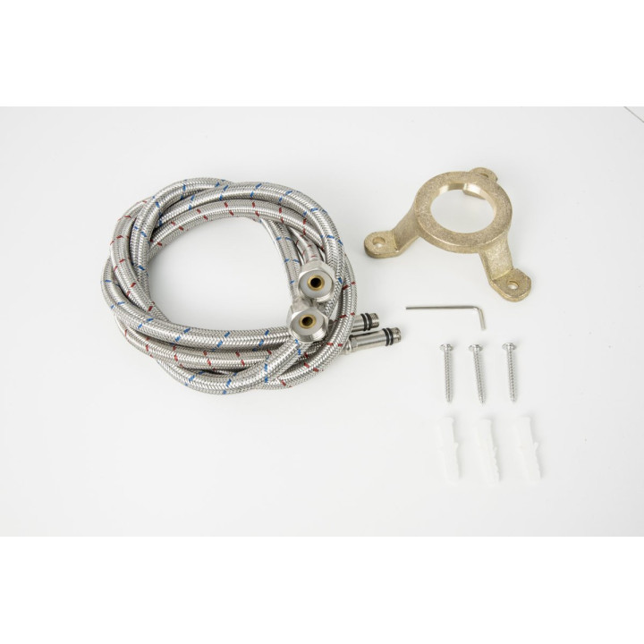 Bateria wannowa wolnostojąca Corsan Ango chromowana