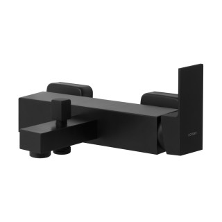 Bateria wannowo prysznicowa Corsan Ango czarna z wylewką