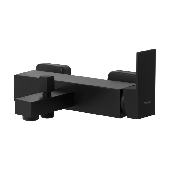 Bateria wannowo prysznicowa Corsan Ango czarna z wylewką