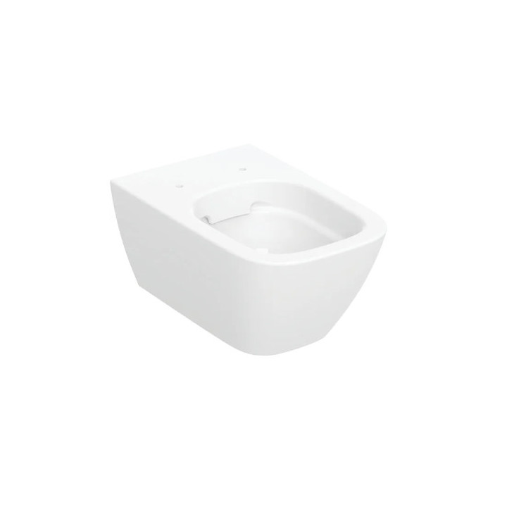 Geberit Smyle Square Wisząca miska WC, lejowa, B35cm, H33cm, T54cm, ukryte mocowania, Rimfree