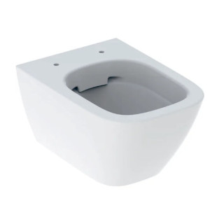 Geberit Smyle Square Wisząca miska WC, lejowa, B35cm, H33cm, T49cm, krótka, Rimfree