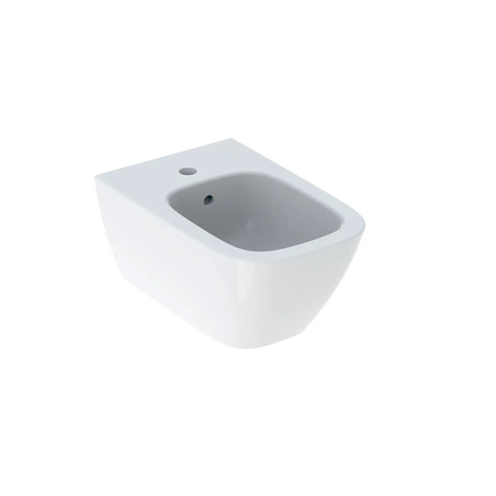 Geberit Smyle Square Bidet wiszący, B35cm, H26cm, T54 cm, z przelewem, z otworem na baterię