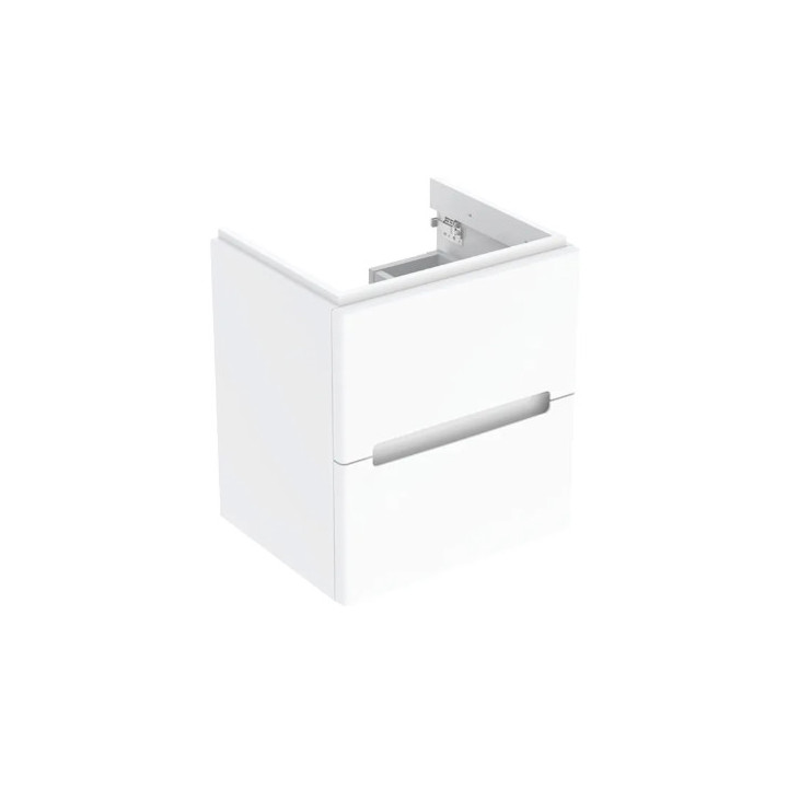 Geberit Modo Szafka pod umywalkę kompaktową, B49cm, H55cm, T39.5cm, z dwoma szufladami, biały