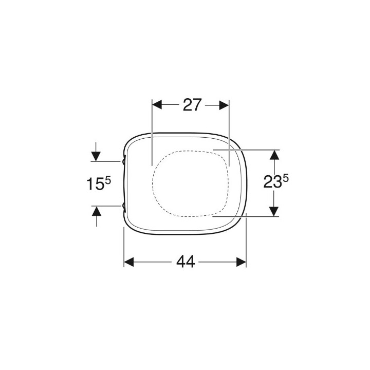 Geberit Fantasia Deska sedesowa, mocowanie od góry