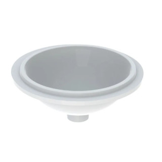 Geberit Variform Umywalka podblatowa, okrągła, D33cm, H18cm, bez przelewu, bez otworu na baterię
