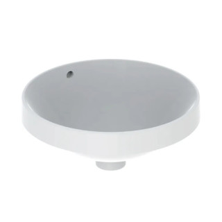 Geberit Variform Umywalka wpuszczana w blat, okrągła, D40cm, H17.8cm, bez przelewu, bez otworu na baterię