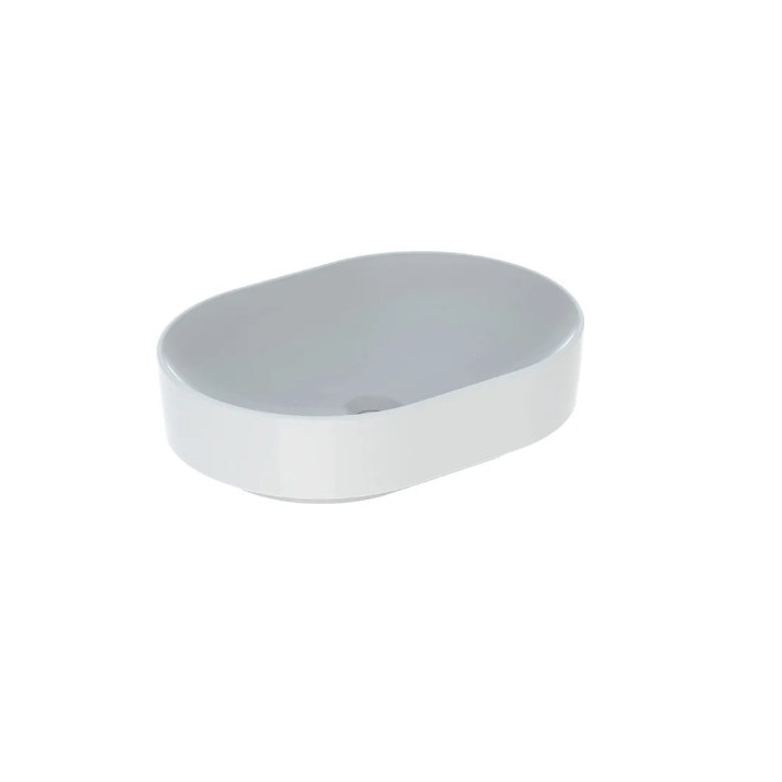 Geberit Variform Umywalka stawiana na blat, eliptyczna, B55cm, H15.8cm, T40cm, bez przelewu, bez otworu na baterię