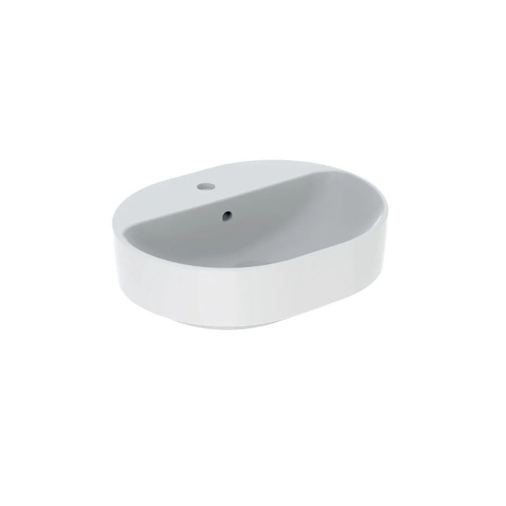 Geberit Variform Umywalka stawiana na blat, eliptyczna, B60cm, H15.8cm, T45cm, bez przelewu, z otworem na baterię