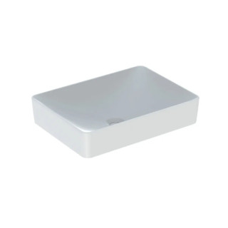 Geberit Variform Umywalka stawiana na blat, prostokątna, B55cm, H15.8cm, T40cm, bez przelewu, bez otworu na baterię