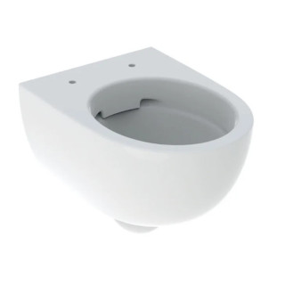 Geberit Selnova Compact Wisząca miska WC, lejowa, B35.5cm, H33cm, T49cm, krótka, ukryte mocowania, Rimfree