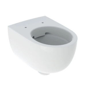 Geberit Selnova Wisząca miska WC, Lejowa, B35.5cm, H37cm, T53cm, podwyższona, ukryte mocowania, Rimfree