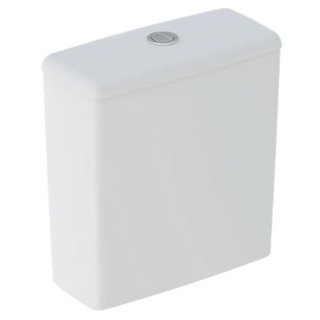 Geberit Selnova Square Spłuczka nasadzana, B36.5cm, H39.5cm, T16.5cm, spłukiwanie dwudzielne, przyłącze wody z boku, obracana, d