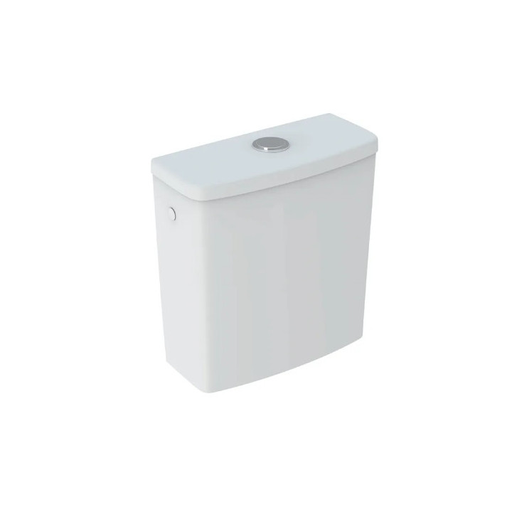 Geberit Selnova Square Spłuczka nasadzana, B36.5cm, H39.5cm, T16.5cm, spłukiwanie dwudzielne, przyłącze wody z boku, obracana, d