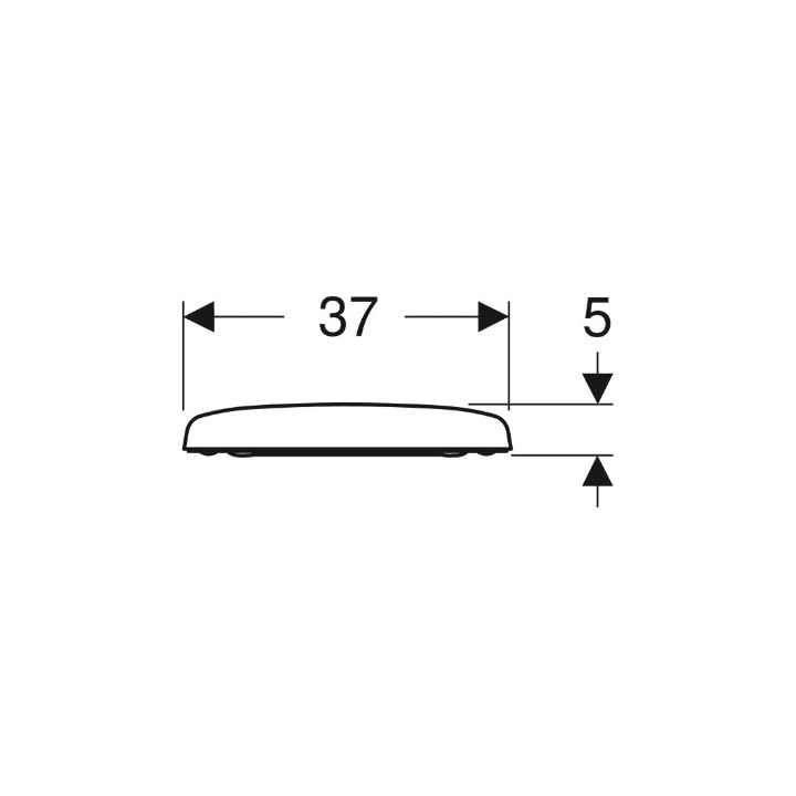 Geberit Selnova Compact Deska sedesowa, mocowanie od góry, zachodząca pokrywa deski sedesowej