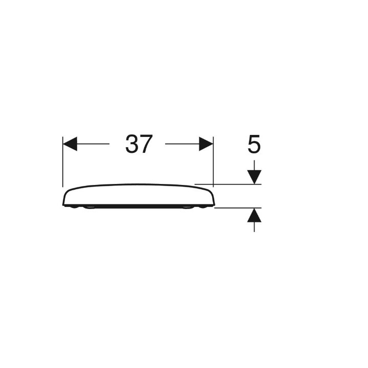 Geberit Selnova Compact Deska sedesowa, mocowanie od góry, wolne opadanie, z wypinanymi zawiasami, zachodząca pokrywa deski sede