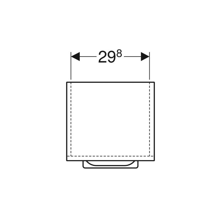 Geberit Selnova Square Szafka boczna, B33cm, H65cm, T29.7cm, z jednymi drzwiami, orche włoski hickory jasny