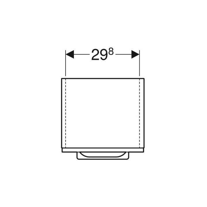 Geberit Selnova Square Szafka boczna, B33cm, H85cm, T29.7cm, z jednymi drzwiami, lava