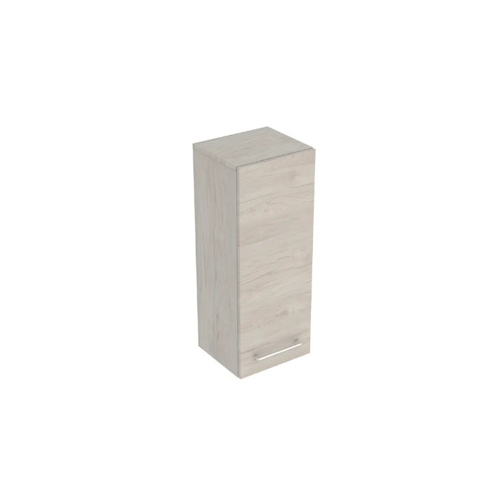 Geberit Selnova Square Szafka boczna, B33cm, H85cm, T29.7cm, z jednymi drzwiami, orzech włoski hickory jasny