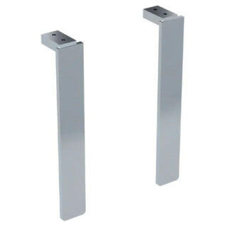 Geberit Selnova Square Zestaw nóg, dwie sztuki, H20.2cm, chrom błyszczący