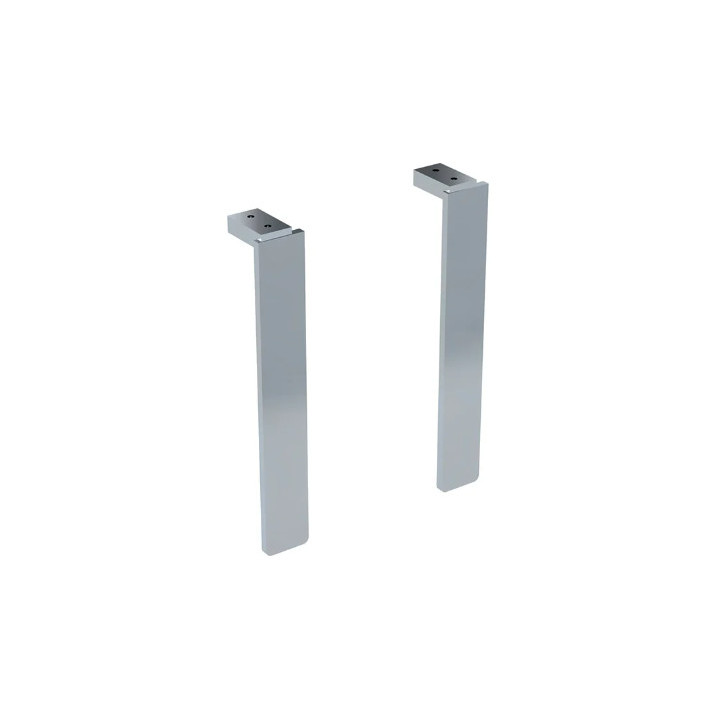 Geberit Selnova Square Zestaw nóg, dwie sztuki, H20.2cm, chrom błyszczący