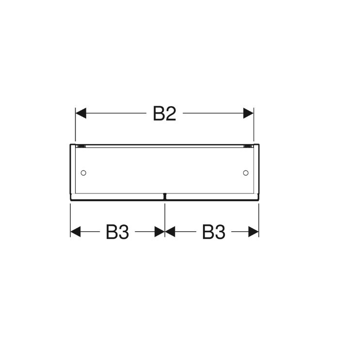 Geberit Selnova Square Szafka z lustrem, B58.8cm, H85cm, T17.5cm, z dwojgiem drzwi, orzech włoski hickory jasny