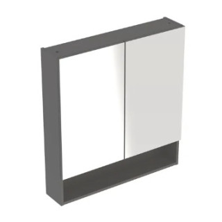 Geberit Selnova Square Szafka z lustrem, B78.8cm, H85cm, T17.5cm, z dwojgiem drzwi, lava