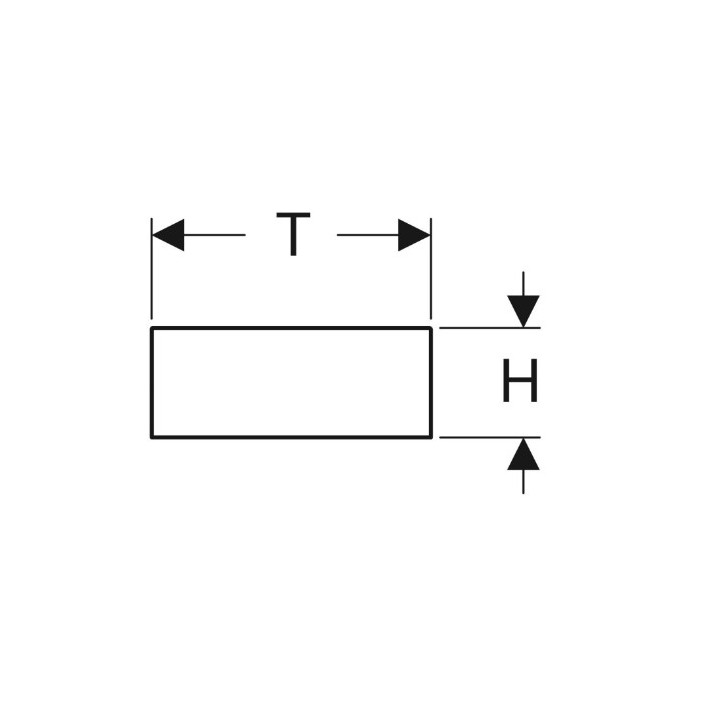 Geberit Smyle Square Wkład do szuflady, podział w kształcie litery H, do szuflady górnej, B32.3cm, H5.9cm, T15cm, lava