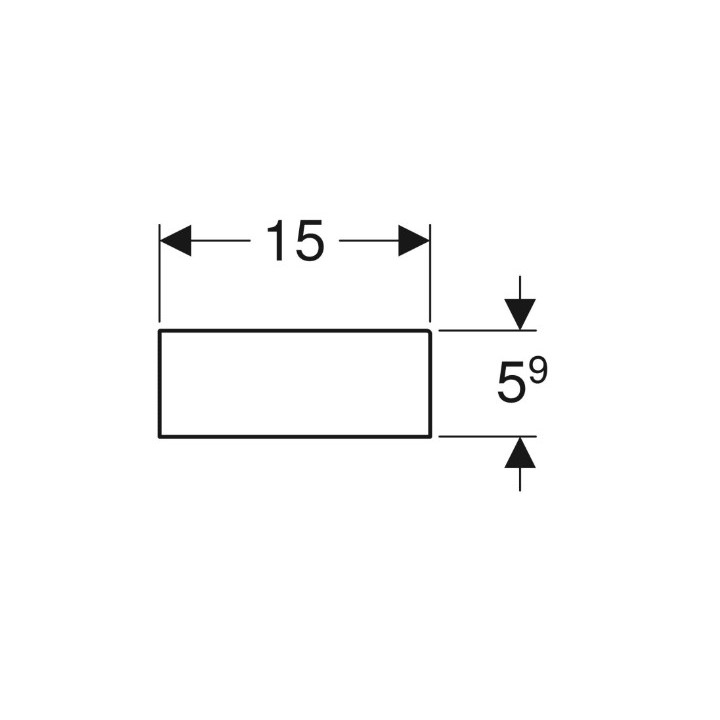 Geberit Smyle Square Wkład do szuflady, podział w kształcie litery T, do szuflady górnej, B32.3cm, H5.9cm, T15cm, lava