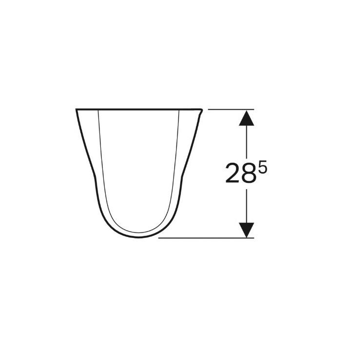 Geberit Selnova Półpostument, B27.5c, H32.5cm, T28.5cm