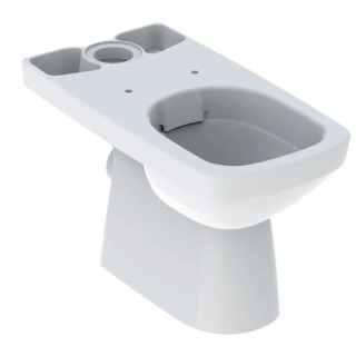 Geberit Selnova Square Stojąca miska WC do spłuczki nasadzanej, lejowa, B35cm, H40cm, T68cm, częściowo ukryte mocowania, odpływ 