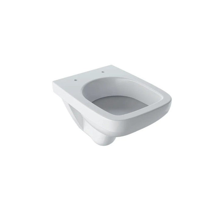 Geberit Selnova Compact Wisząca miska WC, lejowa, B36cm, H34cm, T48cm, krótka, kształt geometryczny