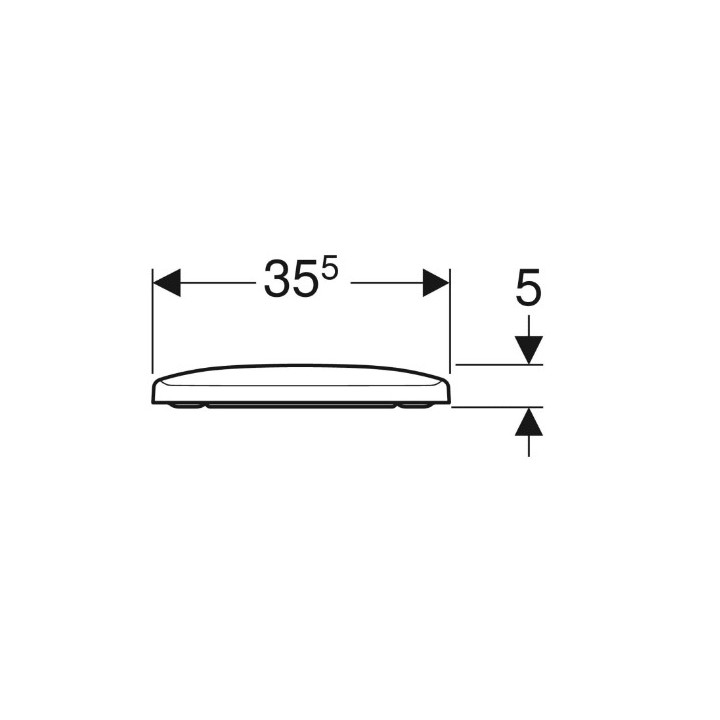 Geberit Selnova Compact Deska sedesowa, mocowanie od góry, kształt geometryczny, wolne opadanie, z wypinanymi zawiasami, zachodz
