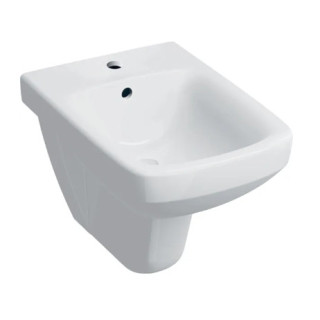 Geberit Selnova Square Bidet wiszący, B35cm, H35.5cm, T53cm, z przelewem, z otworem na baterię