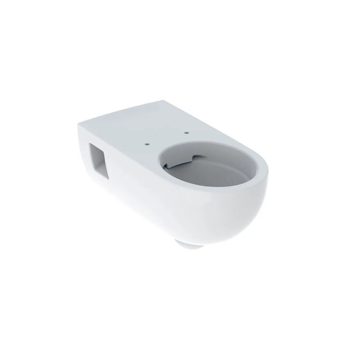 Geberit Selnova Comfort Wisząca miska WC, lejowa, B35.5cm, H34.5cm, T70cm, długa, częściowo ukryte mocowania, Rimfree